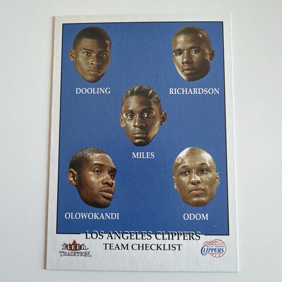 2000 Fleer Tradition Team Checklist Keyon Dooling Quentin Richardson Rookie RC - Image 1 of 2