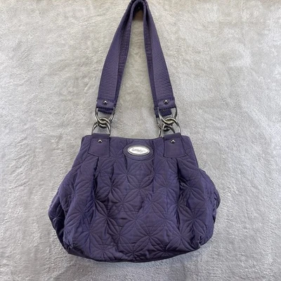 Bolso de Hombro Donna Sharp Púrpura Acolchado Med Boho Cottagecore Hecho en EE. UU. De Colección Foto 1 de 4