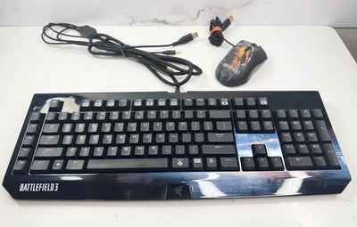 Battlefield 3 Black Widow Razer 3 Mechanical Gaming Keyboard Collector ED+ Mouse - Image 1 of 4
