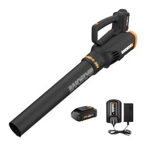 WORX 20V Cordless Leaf Blower Turbine Fan Technology 2 Speed Lightweight 360 CFM - Picture 1 of 8