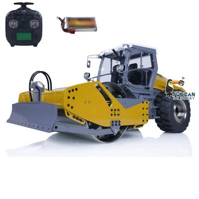 LESU Metal 1/14 RC Hydraulic Road Roller Aoue-H13i RTR Construction Vehicle - Image 1 of 4