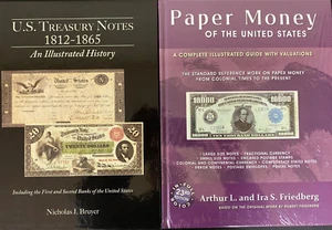 US Treasury Notes 1812-1865 + Paper Money US Guide 23rd Ed Two NEW HardoundBooks - Picture 1 of 23