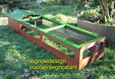 Terrarium Pour Tortues Avec Maison Naturelle 150x60x30h Grille Métallique - Photo 1/4