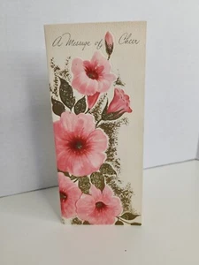 Vtg Birthday Ephemera Floral Flower Spring Thinking Of You Greeting Card Cheer - Picture 1 of 6