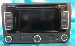 Autoradio Volkswagen Golf Serie 6 Originale Con Navigatore E Multi Cd - Foto 1 di 4
