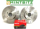 Vw Passat 2.0 16V 150Bhp Abf Engine 94-95 Rear Brake Discs &Pads Dimpled Grooved
