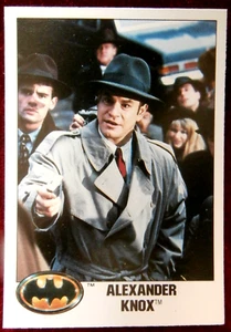 BATMAN - Card #007 - Alexander Knox - Topps (UK) - 1989 - Picture 1 of 2
