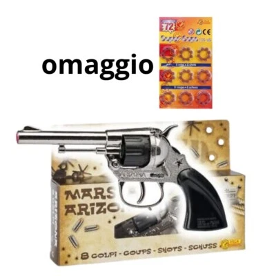 Pistola Giocattolo Marshall Arizona Giocattoli Villa Giocattoli 8 Colpi Tamburo - Immagine 1 di 2