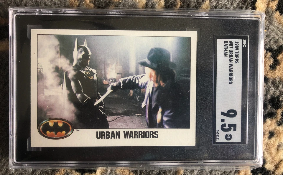1989 Topps Batman Series 1 #87 Graded Card SGC 9.5 pop 1 none graded higher - Image 1 of 1