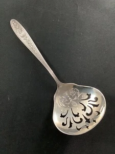 International Wedgwood Sterling Silver 5.5” Bonbon Nut Server Spoon NO mono - Picture 1 of 6