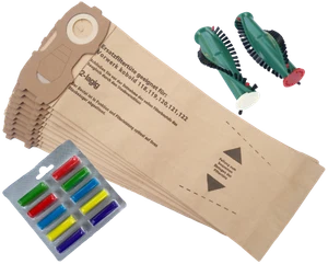 10 Staubsaugerbeutel geeignet Vorwerk Kobold VK 118 119 120 121 122 Bürsten Duft - Bild 1 von 7