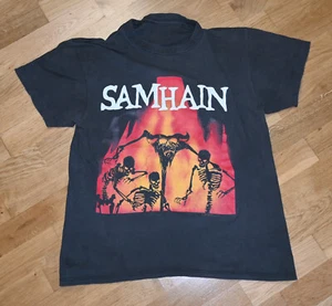 *1990 SAMHAIN* vtg metal concert tee shirt (M/L) 80's 90's Misfits Glenn Danzig - Picture 1 of 4