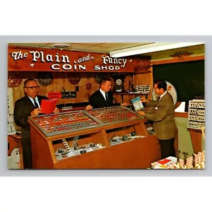 Postal de colección The Plain & Fancy Coin Shop Bird-in-hand PA anuncio sin publicar - Imagen 1 de 2