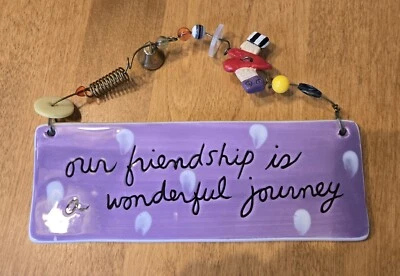  "Our Friendship Is A Wonderful Journey" Wall Hanging Purple by Sandra Magsamen Foto 1 de 3
