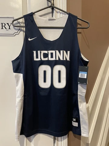 Nike Women's M UCONN Huskies Reversible Basketball Team Practice Jersey NWT Cover