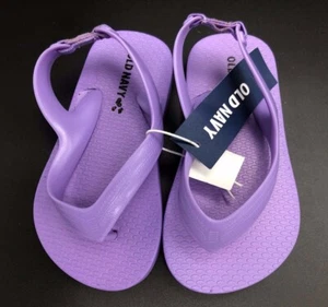 LIMITIERTE Old Navy Kleinkind Mädchen violette Flip Flops Kleinkind Sandalen Kleinkind Größe 6 - Bild 1 von 6