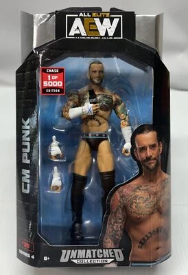 Jazwares AEW Colección Inigualable Serie 4 CM Punk CHASE 1/5000 WWE Foto 1 de 4