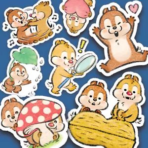 Adesivi Chip 'n Dale, Adesivi Disney Carini per Planner - Adesivi Giornali - Foto 1 di 5