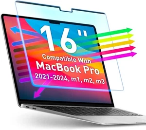 VINTEZ Magnetic Laptop Screen Protector Blue Filter for MacBook Pro 16" 2021-24 - Picture 1 of 5