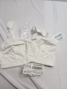 Naturana Soft Cup White Embroidery Bra Choose your size  - Picture 1 of 7