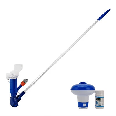 Swimming Pool Cleaning Kit  Cleaner Suction Head Brush Bag Home Y3L2 - Image 1 of 4