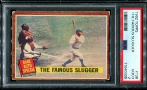 PSA 2 GOOD 1962 TOPPS BABE RUTH #138 YANKEES SLUGGER HOF 40305 KD263 - Picture 1 of 2