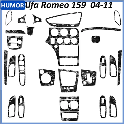 Kits completos de cubierta interior de fibra de carbono forjada 32 piezas para Alfa Romeo 159 04-11 Foto 1 de 4