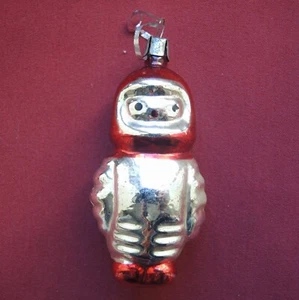Antiguo cosmonauta de la URSS adorno de Navidad propaganda espacial soviética bombilla de vidrio de colección - Imagen 1 de 7