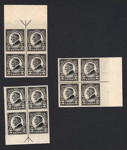 USA 611 postfrisch NH, 4er Pfeilblöcke (3 verschiedene) - Bild 1 von 2