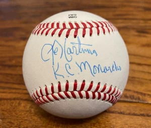 JC Hartman Autographed Baseball Negro Leagues KC Monarchs Houston Colt .45s - Picture 1 of 6