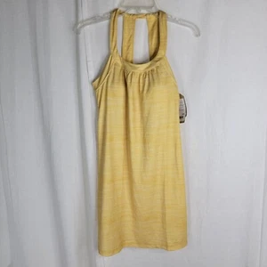 Prana Womens Small Cantine Dress Yellow Birch Linea Built In Bra $89 Dress - Picture 1 of 6
