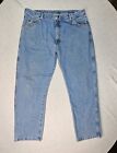 Wrangler Regular Fit Straight Jeans Men's Size 42X30 Blue Medium Wash 5-Pocket