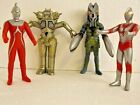 Bandai  Ultraman, Alien Balton, Ultra-Act, King Joe, 4 Soft Vinyl Figurines EUC