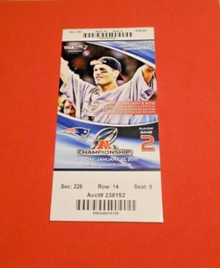 2017 NEW ENGLAND PATRIOTS vs PITTSBURGH STEELERS AFC CHAMPIONSHIP GAME TICKET - Picture 1 of 2