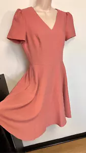 Abito donna Gal Meets Glam Collection rosa scuro Kate Fit & Flare taglia 6 nuovo con etichette - Foto 1 di 13