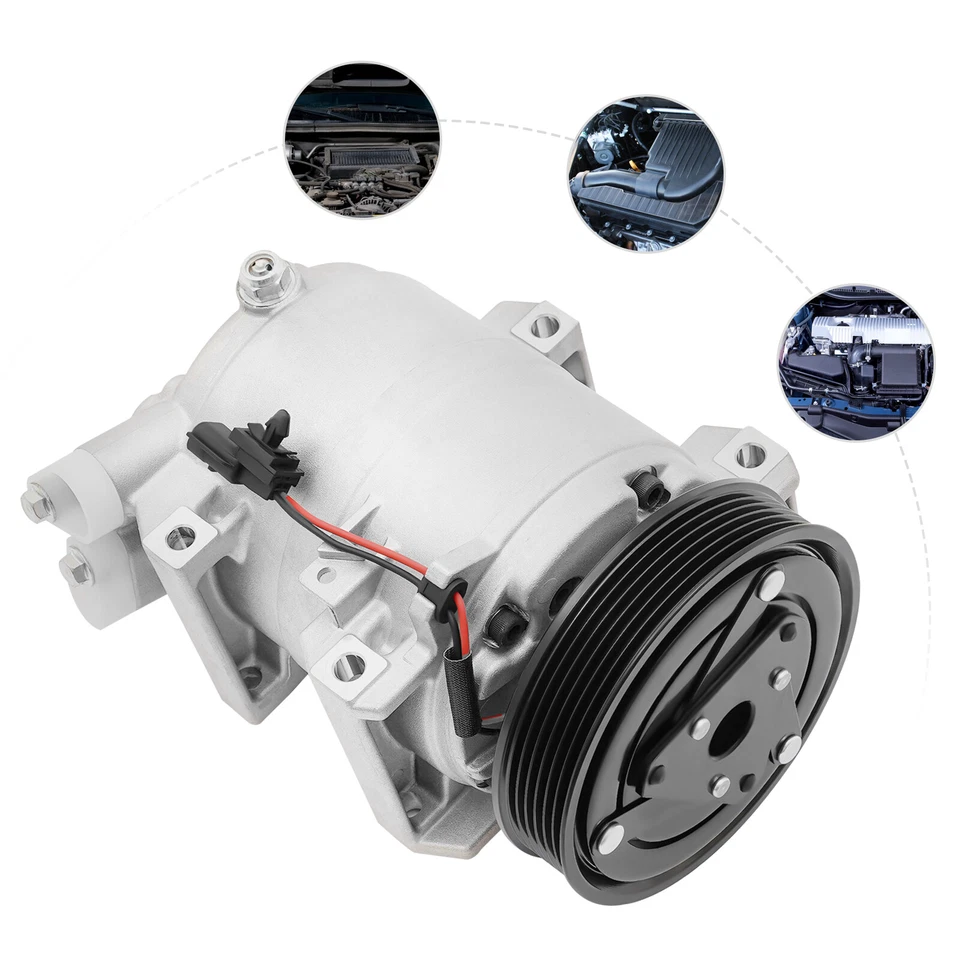 For 2008 2009 2010 2011 2012 2013 Nissan Rogue 2.5L  AC A/C Compressor W/ Clutch - Imagem 1 de 4