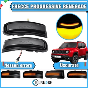 COPPIA FRECCE SPECCHIETTI LED DINAMICHE JEEP RENEGADE OSCURATE FUME' NO ERRORE - Foto 1 di 3
