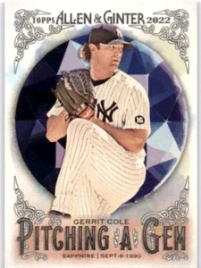 GERRIT COLE 2022 Topps Allen & Ginter #PAG-25 New York Yankees - Picture 1 of 2