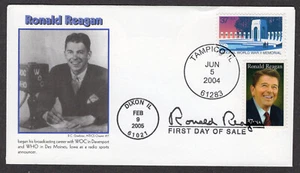 2005/2004 37c Ronald Reagan/WWII Memorial  (3897/3862) AFDCS #17DUAL FDC NP209 - Picture 1 of 1