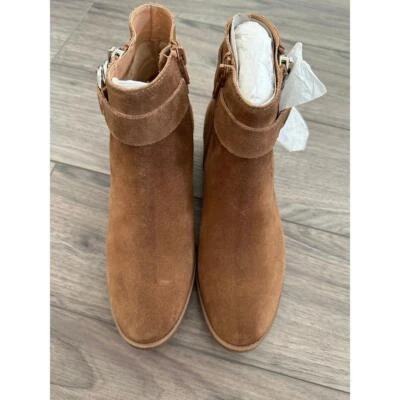 Steve Madden Deja Botines Gamuza Coñac Talla 6.5 Cuero Superior Foto 1 de 4