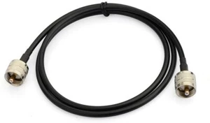 2pcs UHF PL-259 Male to PL-259 Male Cable 90cm for CB Ham Two Way Radio Antenna - Picture 1 of 6