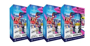 Topps Champions League Sticker 2020/2021 - 4x Tin je 90 Sticker Saison 20/21 - Picture 1 of 1