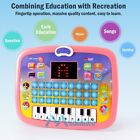 Pink Tableta para niños con LED juguete interactivo para niños y niñas de 3 años