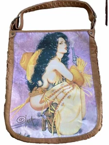 VERY RARE OLIVIA DE BERARDINIS LEATHER BAG/PURSE/LAPTOP JULIE STRAIN MODEL - Picture 1 of 13