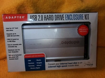 ADAPTEC USB 2.0 HARD DRIVE ENCLOSURE KITACS-100 - Image 1 of 4