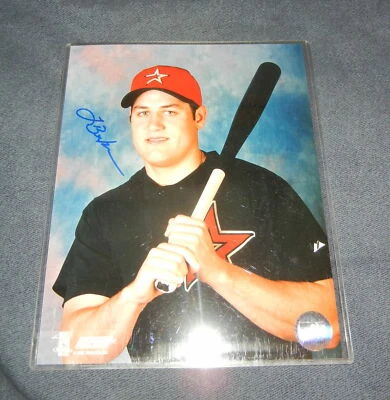 LANCE BERKMAN Signed Photo 8x10 Baseball Picture Auto Houston Astros Yankees COA - Изображение 1 из 2
