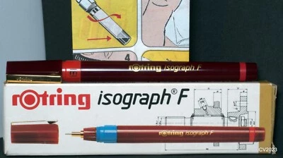 Rotring 158 018 isograph F (Film) 0,18 mm - Tuschefüller / technical pen  - NOS - Bild 1 von 4