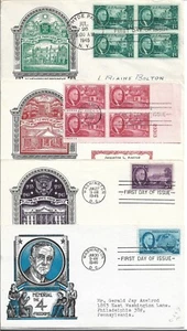 1945 FDC FRANKLIN DELANO ROOSEVELT, STAEHLE CACHETS - Picture 1 of 1