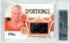 2010 SPORTKINGS NATIONAL CONVENTION GOLD 1/1 #SK77 GEORGES ST-PIERRE RELIC BGS 9