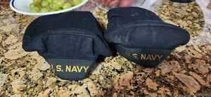 2 Vintage WW2 Era U.S. Navy Sailor Beret Hats - Picture 1 of 10